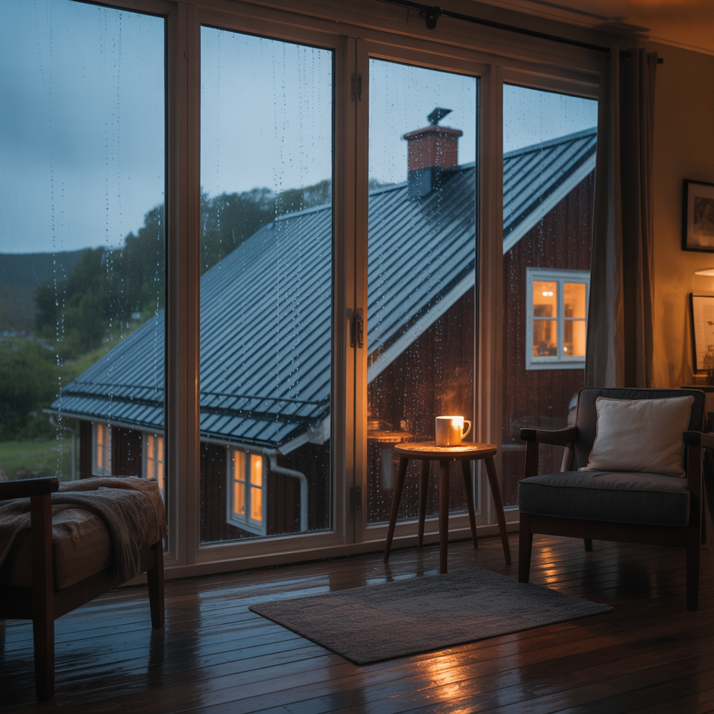 5.Ljudet fran regn pa plattak storande eller mysigt Vi reder ut fragan